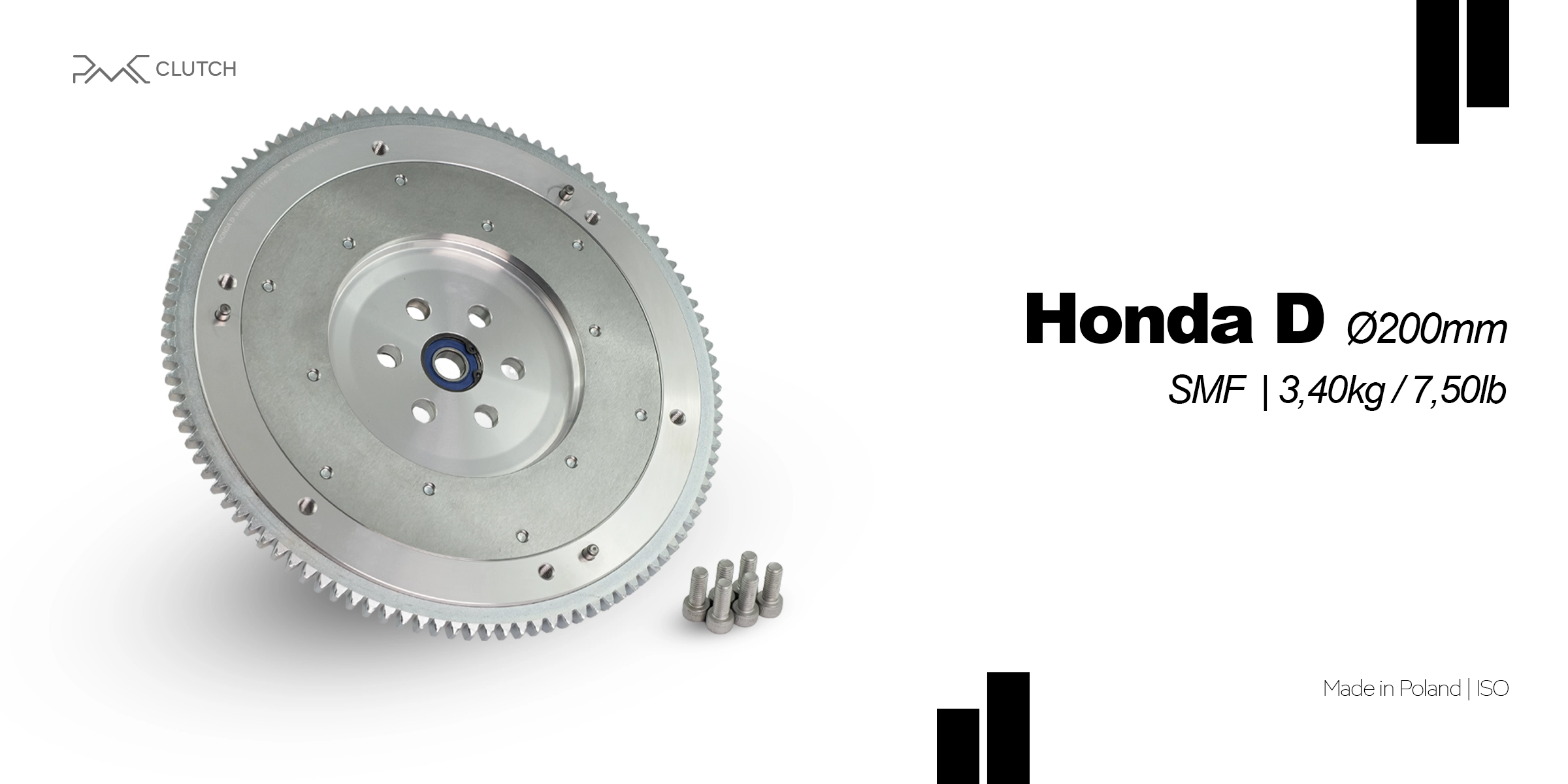 PMC Motorsport lightweight flywheel Honda Civic CRX