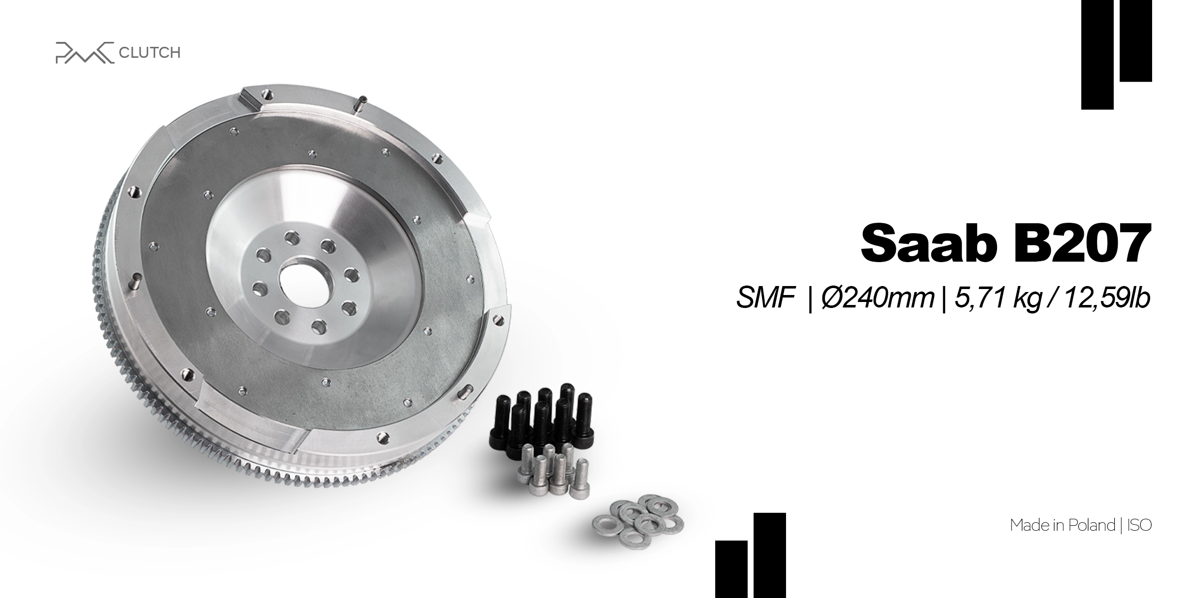 PMC Motorsport lightweight flywheel Saab 9-3 B207